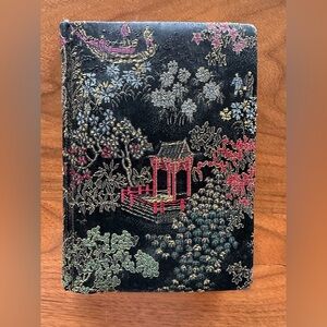 Vintage Japanese Style Hardcover Embroidered Multicolor Small Notebook